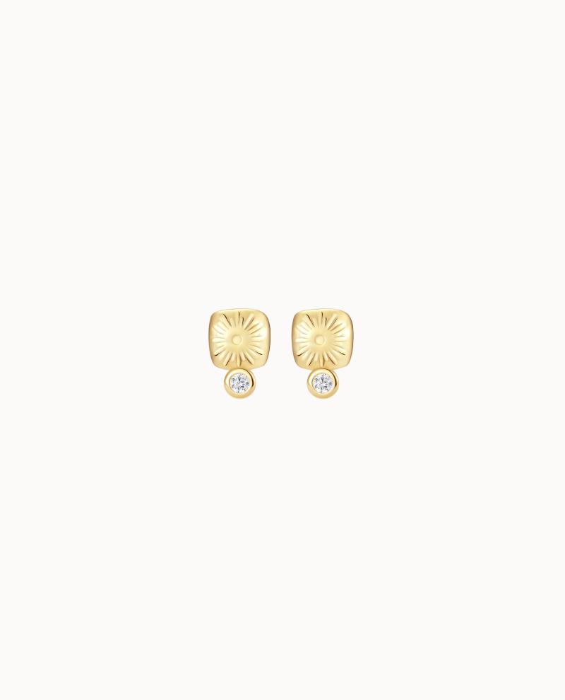 Ash Petite Studs Forgyldt - Nava Copenhagen Øreringe  - 5715461009565
