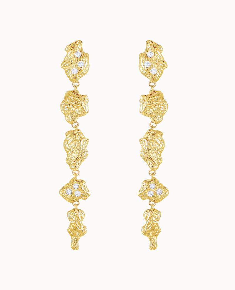Azar Earrings Forgyldt - Nava Copenhagen Øreringe  - 05715461007165