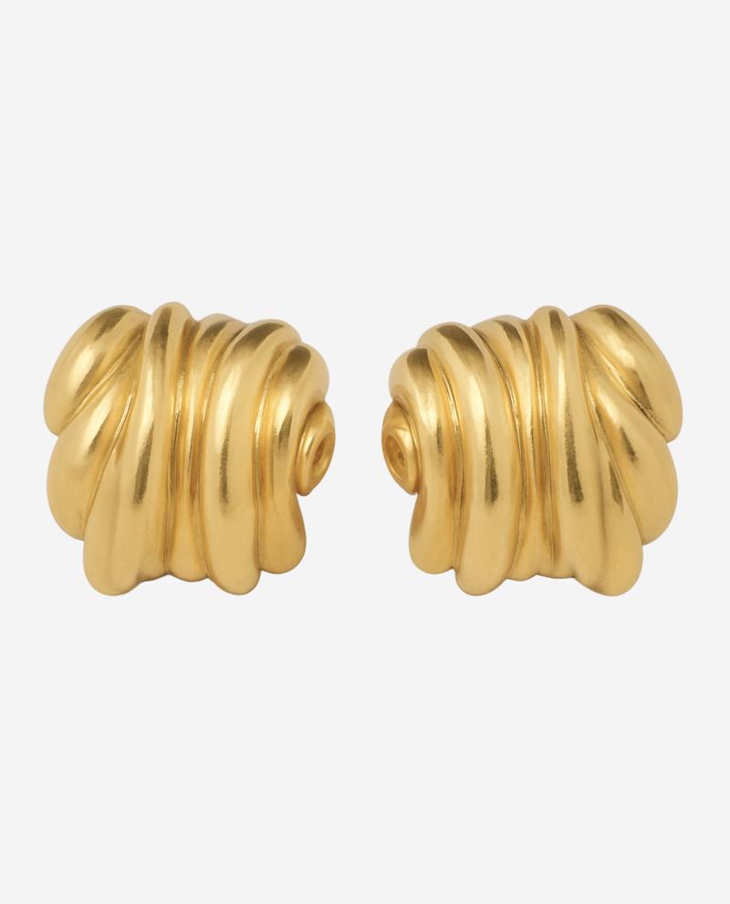 Coil Earrings Forgyldt - Khaai Studio Øreringe