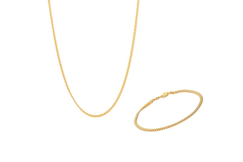 Curb Medi Smykkesæt - Ix Studios Armbånd