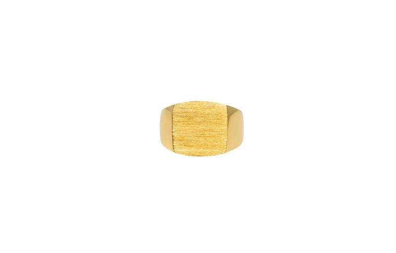 Guld Tribute Signet Ring - Ix Studios Fingerringe  - 5714534010781