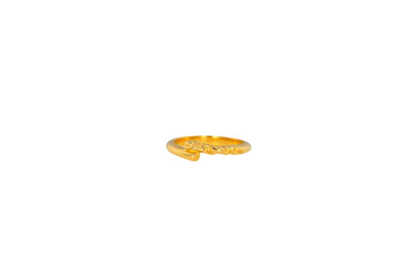 Guld Rustic Twist Ring - Ix Studios Fingerringe  - 5714534012358