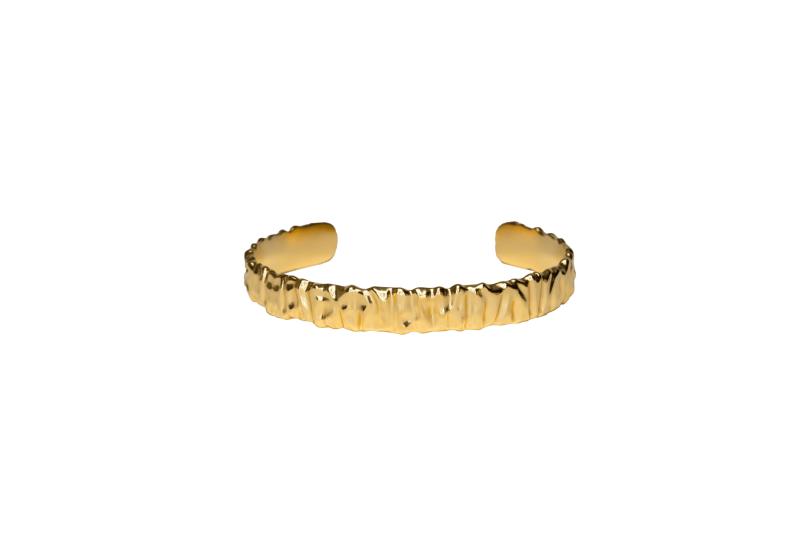 Guld Crunchy Cuff Bracelet - Ix Studios Armbånd  - 5714534005824