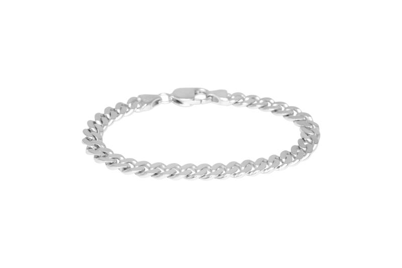 Sølv Chunky Curb Matt Bracelet Silver - Ix Studios Armbånd  - 5714534025792