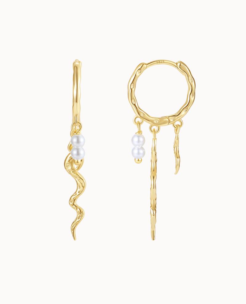 Delmar Earrings Forgyldt - Nava Copenhagen Øreringe  - 5715461011186