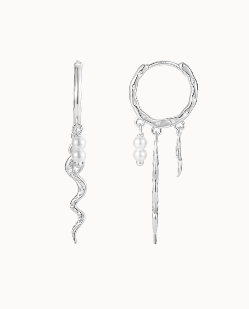 Delmar Earrings Sølv - Nava Copenhagen Øreringe  - 5715461011193,0
