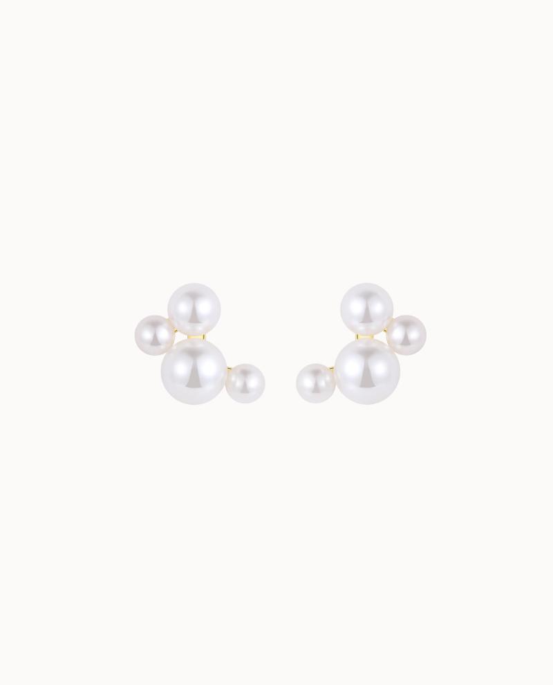 Dimah Earrings Forgyldt - Nava Copenhagen Øreringe  - 05715461004836
