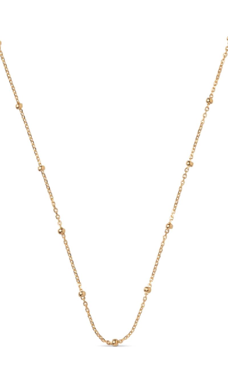 925S/GP Enamel Copenhagen Halskæde Beaded Chain Gold Colour - Halskæder  - 5714274036089