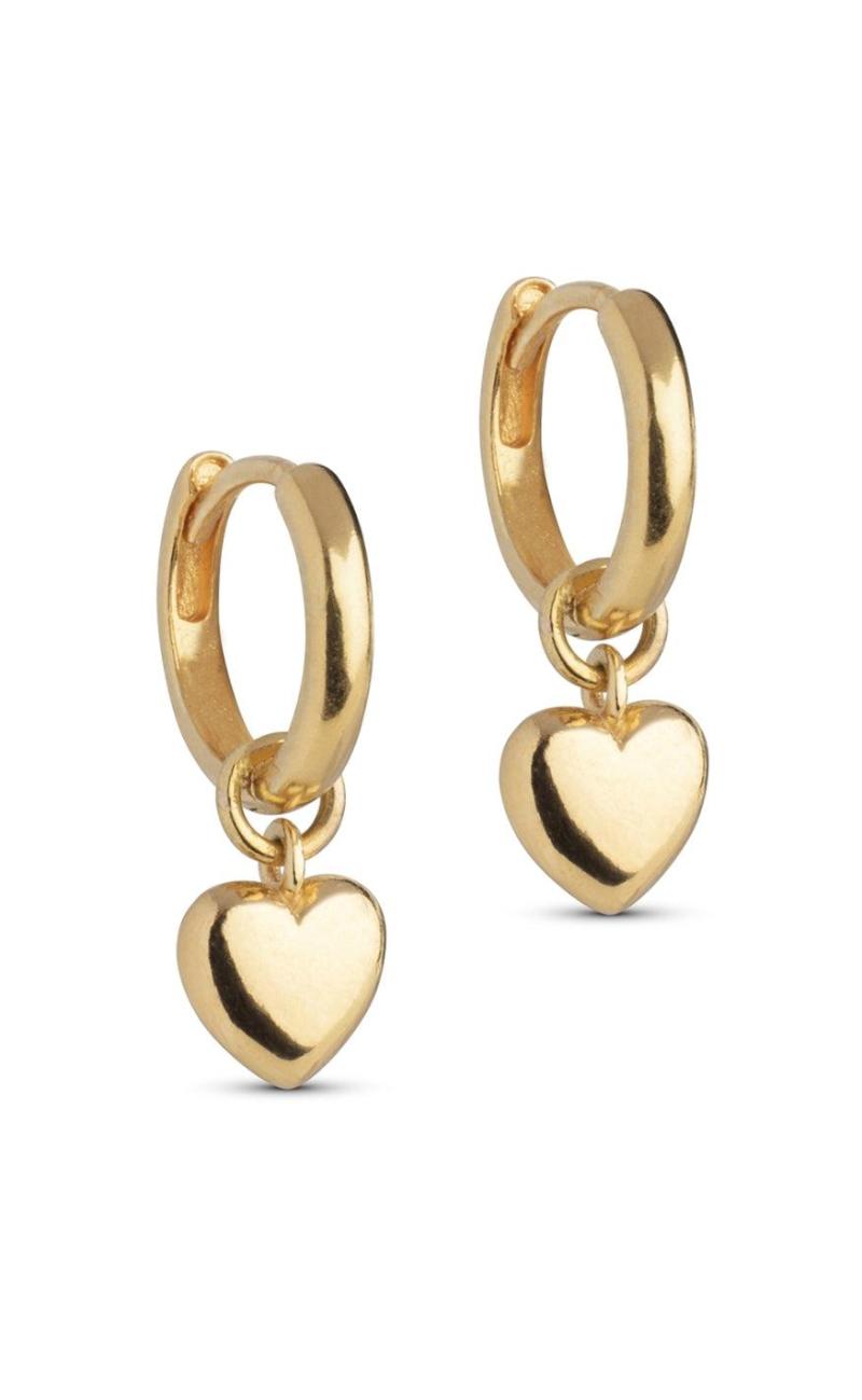 Guld Colour Enamel Copenhagen Amore Hoops Gold Colour - Øreringe  - 5714274031664