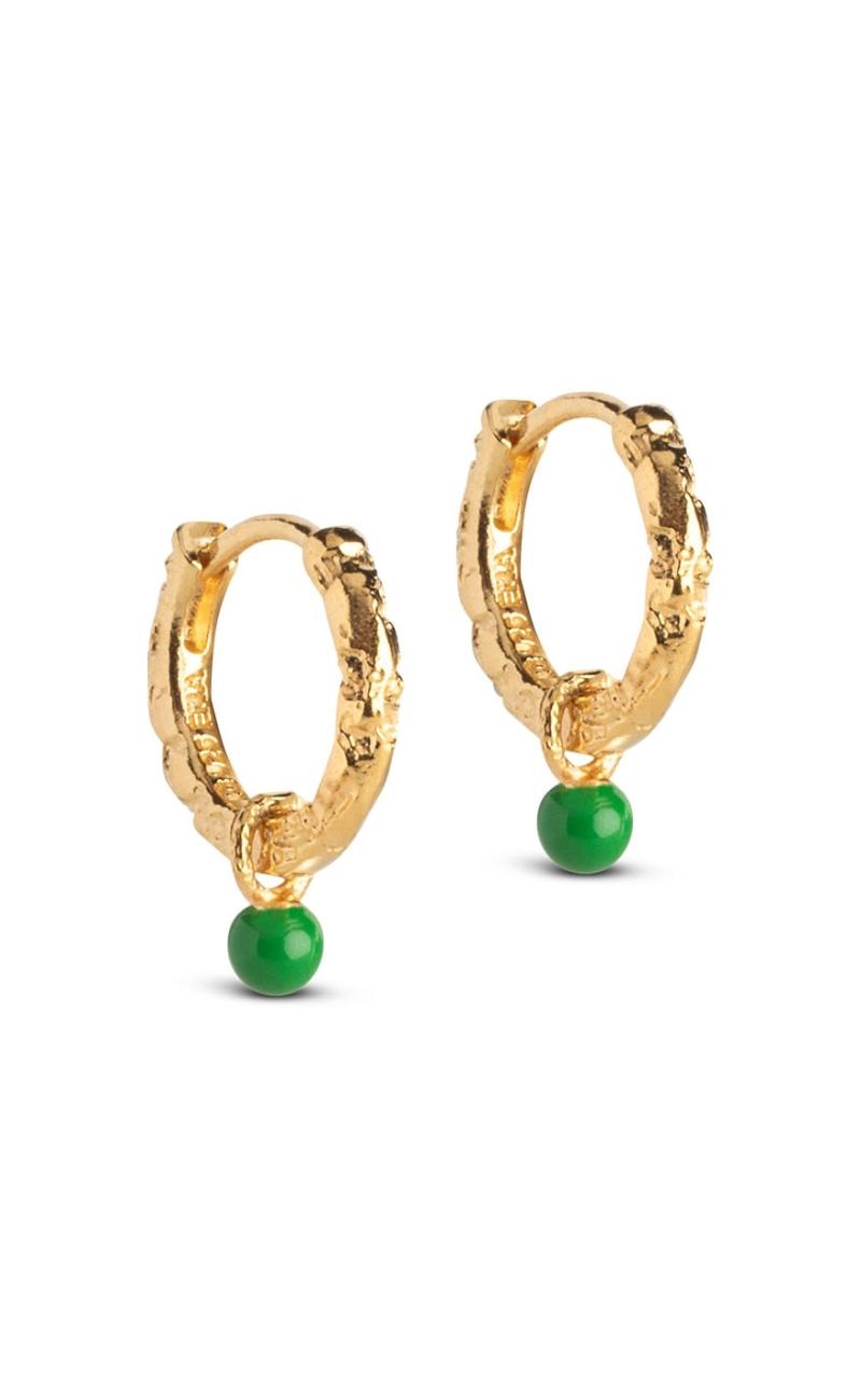 Grøn Enamel Copenhagen Belle Grass Green - Øreringe  - 5714274028268