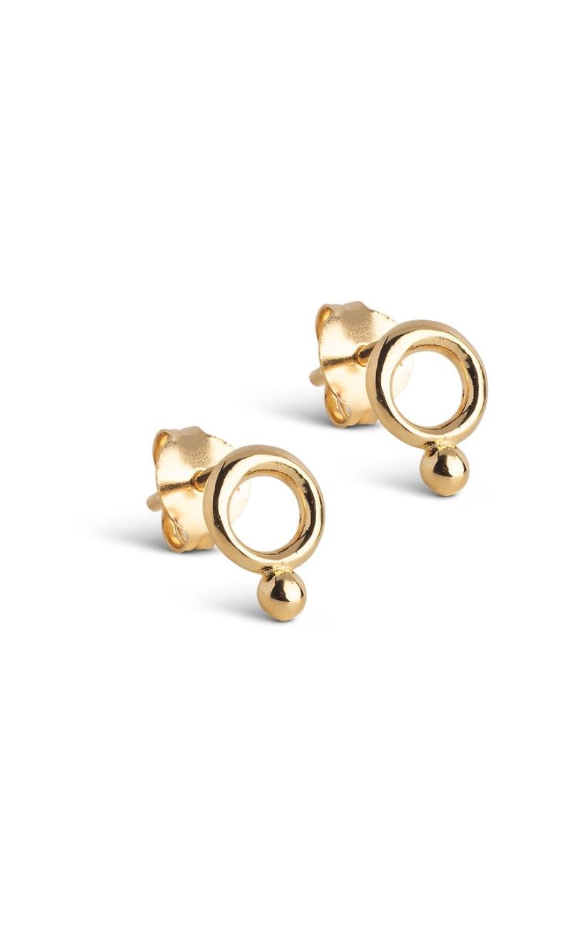 925S/GP Enamel Copenhagen Dotta Gold Colour - Øreringe  - 5714274036195