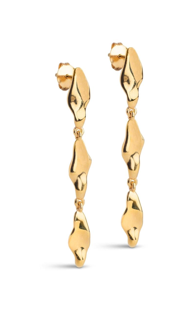 925S/GP Enamel Copenhagen India Medium Gold Colour - Øreringe  - 5714274035976