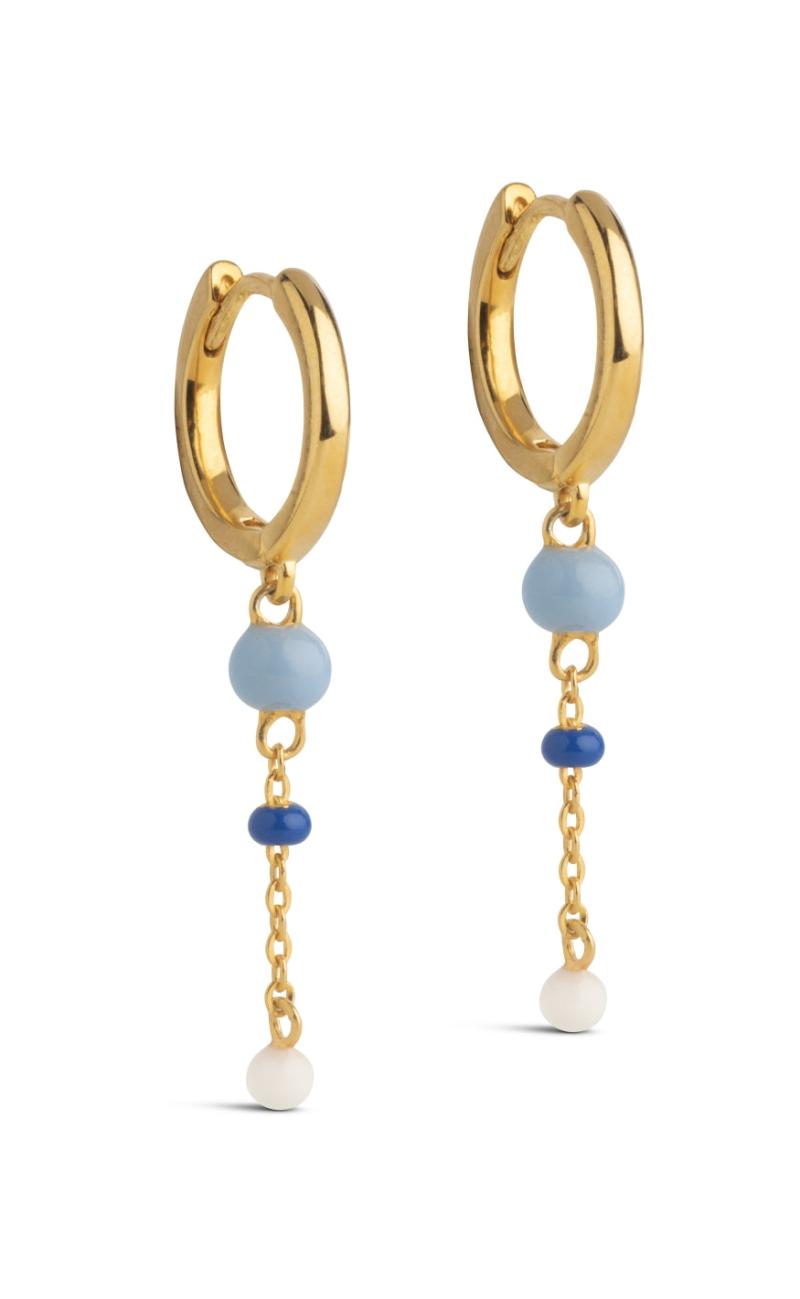 Marine Enamel Copenhagen Lola Bold Hoops - Øreringe  - 5714274035273