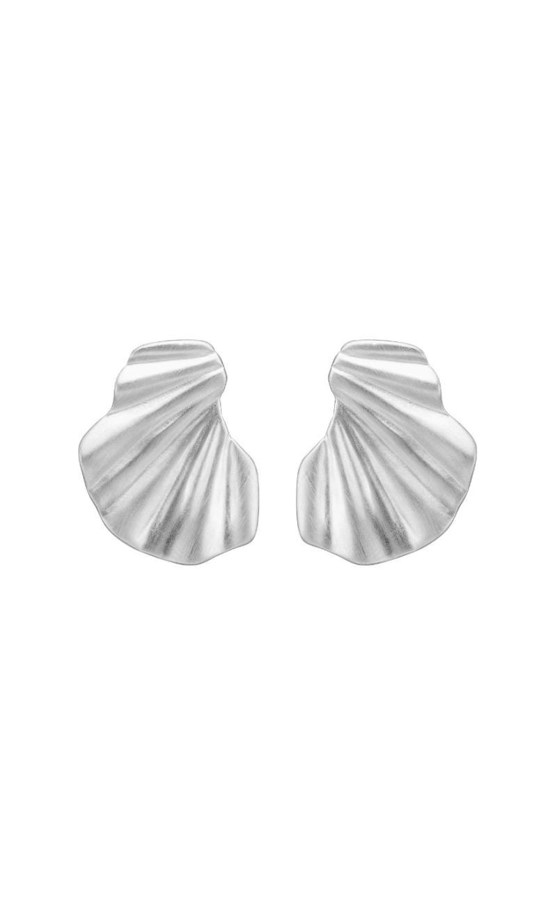 925S/M Enamel Copenhagen Wave Silver Colour - Øreringe  - 5714274001476