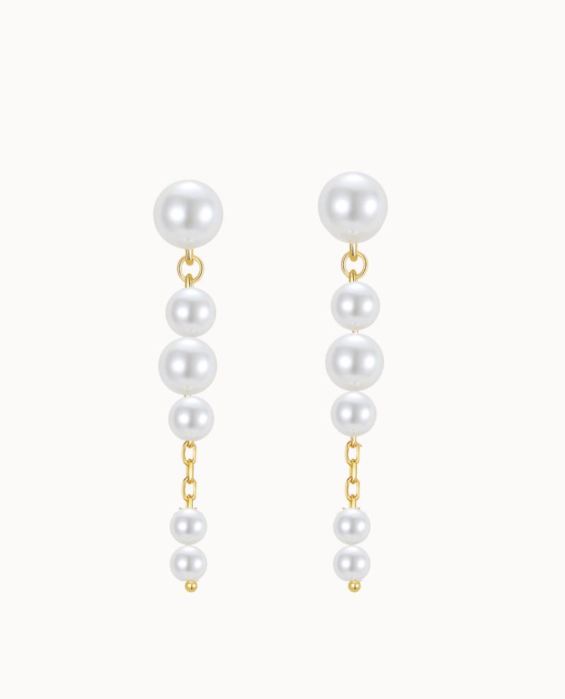 Evania Earrings Forgyldt - Nava Copenhagen Øreringe  - 5715461011346