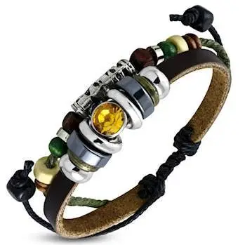 Armbånd Med Gul Sten - Armbånd