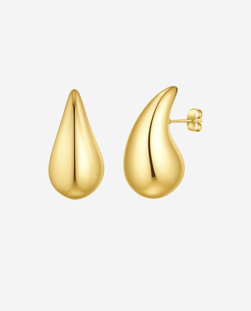 Luma Drop Earrings Forgyldt - Khaai Studio Øreringe
