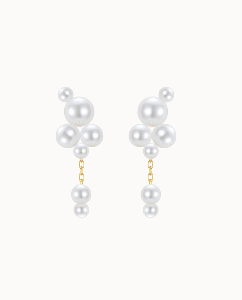 Marella Earrings Forgyldt - Nava Copenhagen Øreringe  - 5715461011322