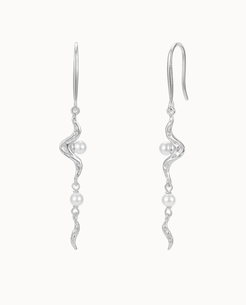 Melody Earrings Sølv - Nava Copenhagen Øreringe  - 5715461011278