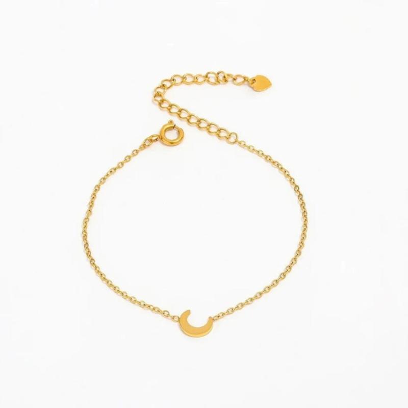 Gul Muun Studios Halvmåne Armbånd 18k Dbelagt A031 D - Muun Studios Armbånd  - 5715406698793