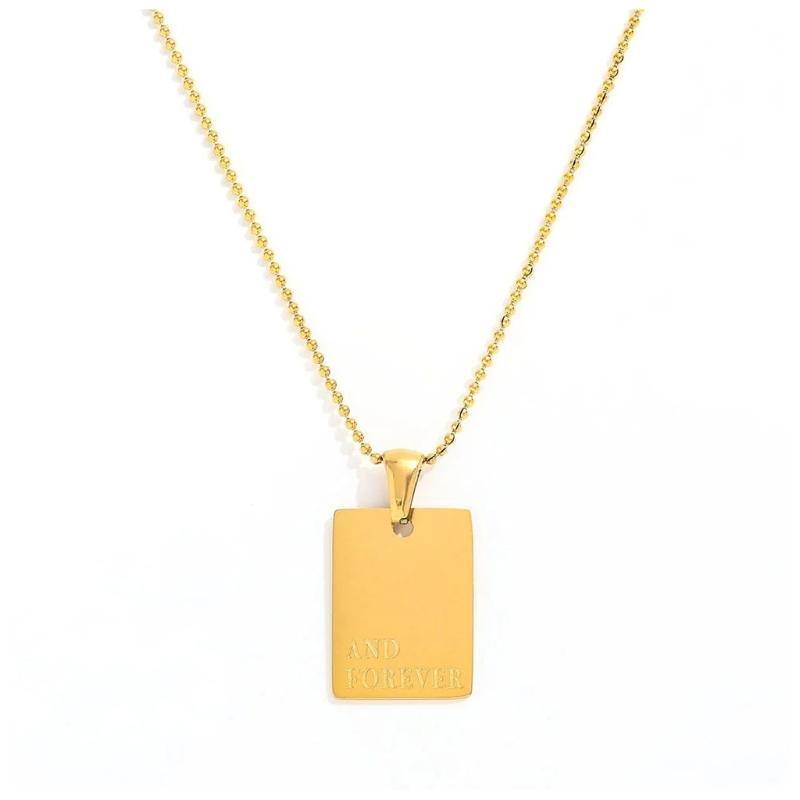 Gul Muun Studios Skilte Halskæde 18k Dbelagt H310 D - Muun Studios Halskæder  - 5715406745992