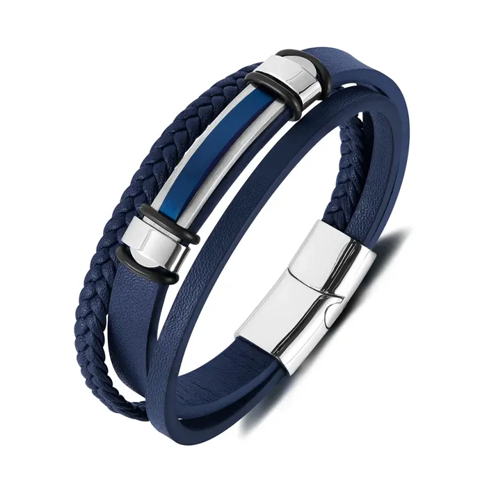 Blue Imt Læderarmbånd - Armbånd