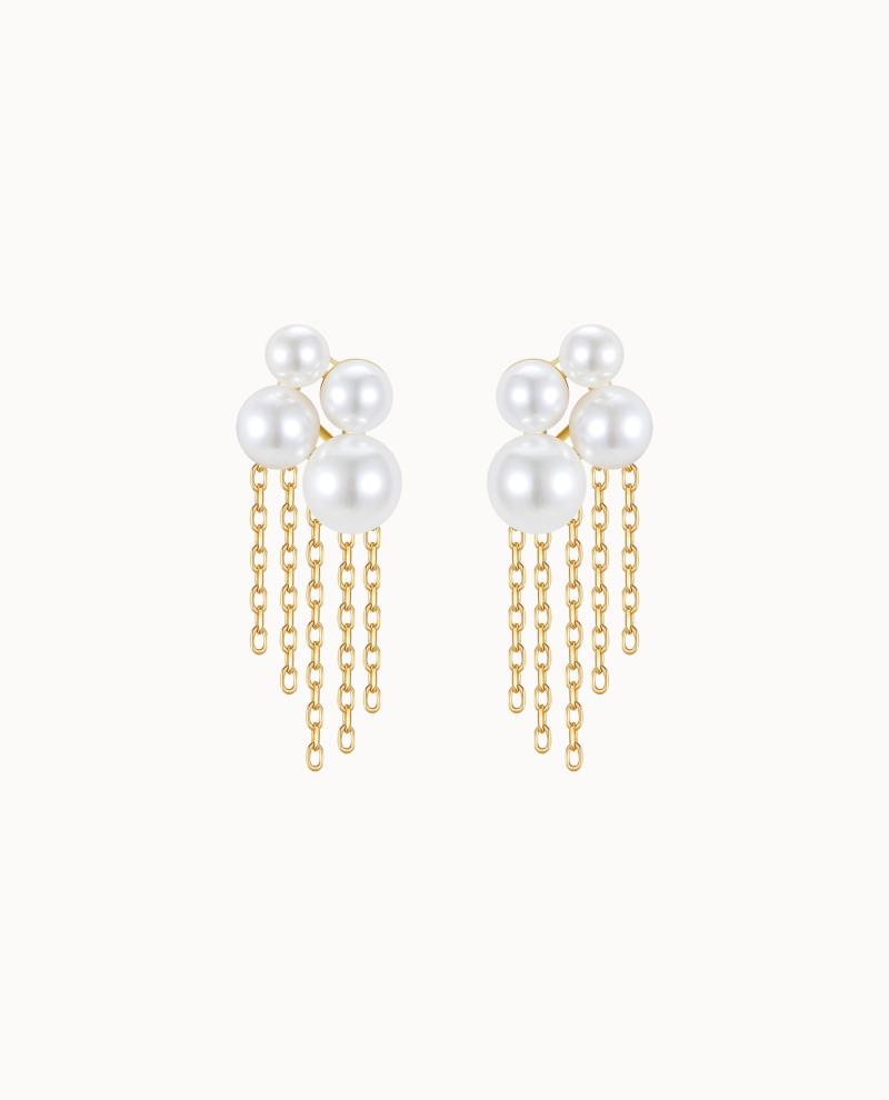 Pelagia Earrings Forgyldt - Nava Copenhagen Øreringe  - 5715461010806