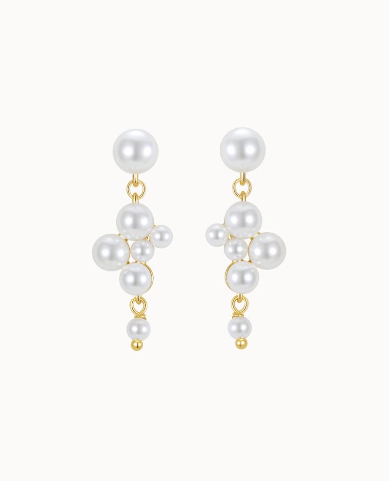 Sabella Earrings Forgyldt - Nava Copenhagen Øreringe  - 5715461011308