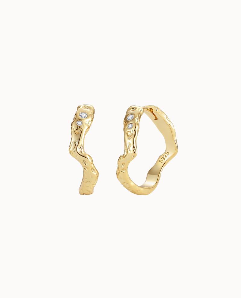 Saba Earrings Forgyldt - Nava Copenhagen Øreringe  - 5715461010462