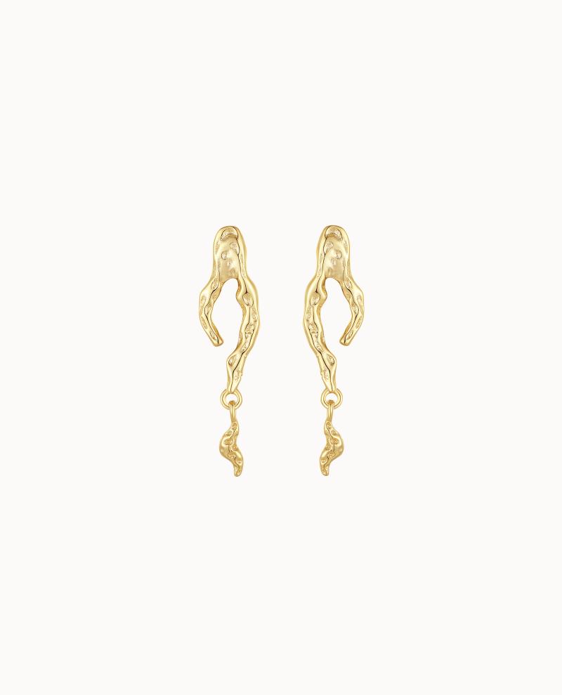 Syrena Earrings Forgyldt - Nava Copenhagen Øreringe  - 5715461011162