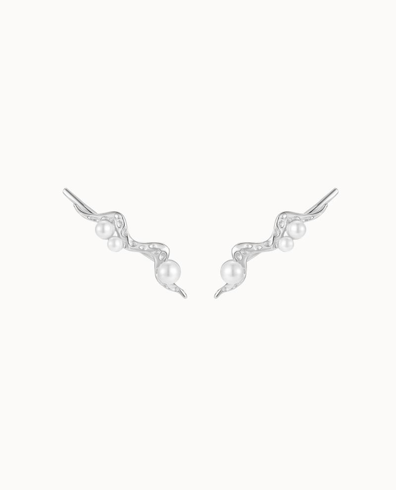 Zephyr Ear Climber Sølv - Nava Copenhagen Øreringe  - 5715461011254,0