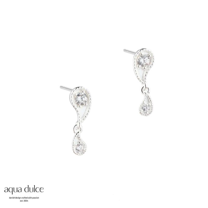 Big Vims Earstud Silver - Aqua Dulce Øreringe  - 5740013856595