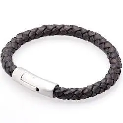 Armbånd Mørkbrun Læderbolo 8mm - Armbånd
