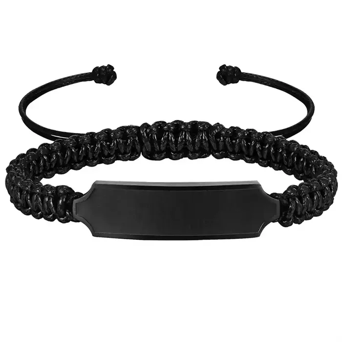 Sort Macly Herrearmbånd - Armbånd