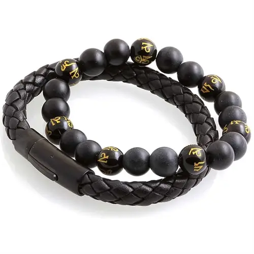 Strato Sign Læderarmbånd Sæt - Armbånd
