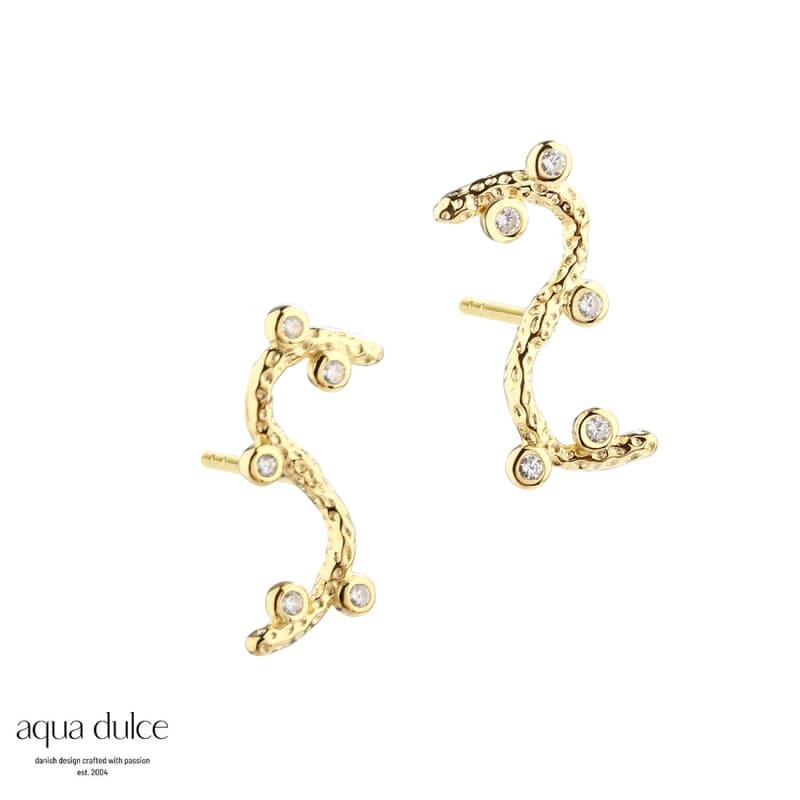 Barbara The Ear Golden - Aqua Dulce Øreringe  - 5740013856700