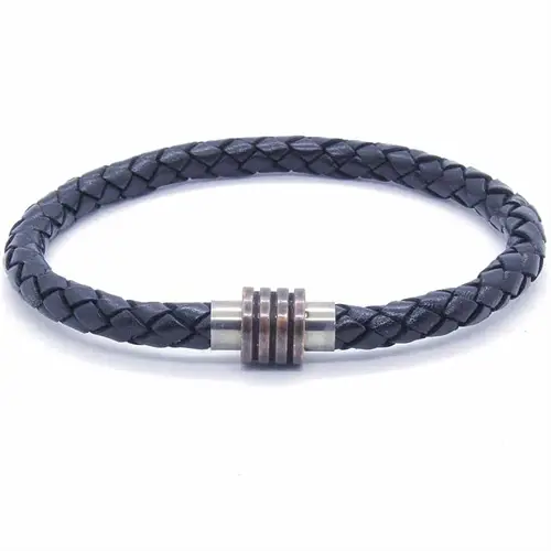 Bronz Leakos Herrearmbånd Læder - Armbånd