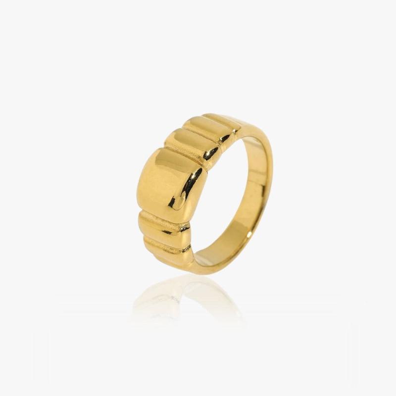 Chunky Amalie Ring 14k Guldbelagt 14k Guldbelagt - Fingerringe