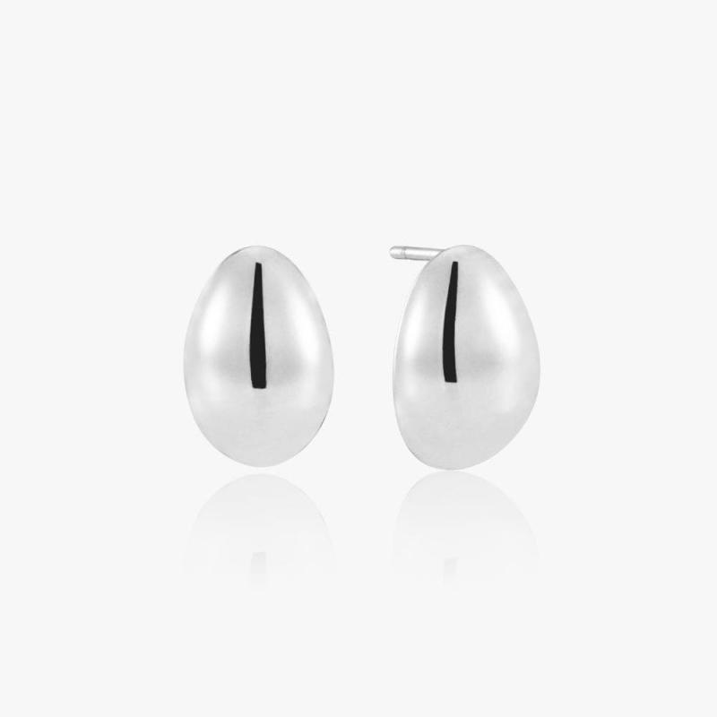 Chunky Dråbe Sølvbelagt - Øreringe