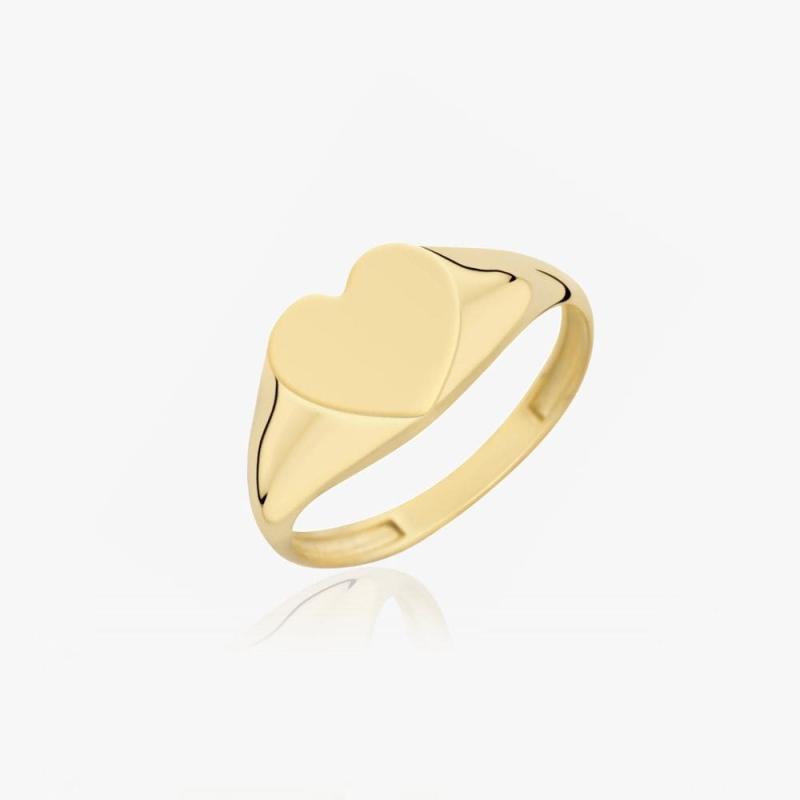 Chunky Hjerte Ring 14k Guldbelagt 14k Guldbelagt - Fingerringe