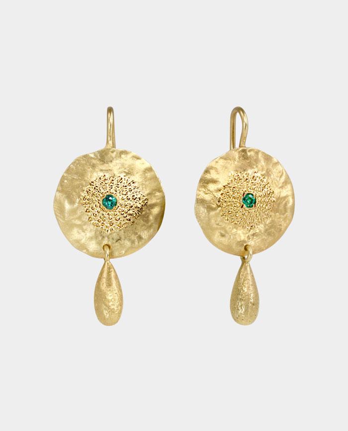 Wadjet Søpindsvin Omgivet Hav - Nina Rønde Øreringe