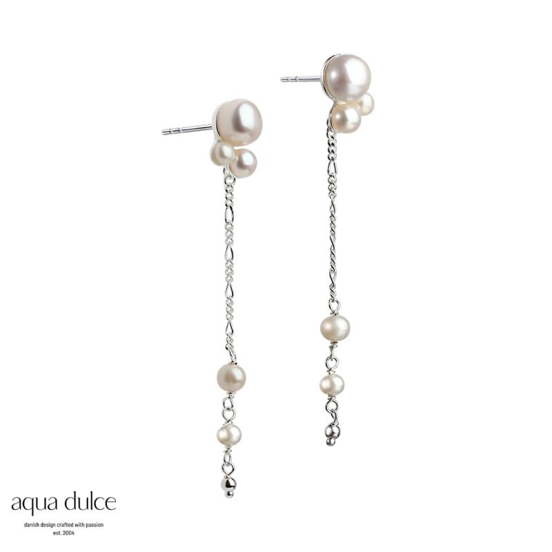 Bobbly Earstud Silver - Aqua Dulce Øreringe  - 5740013846121