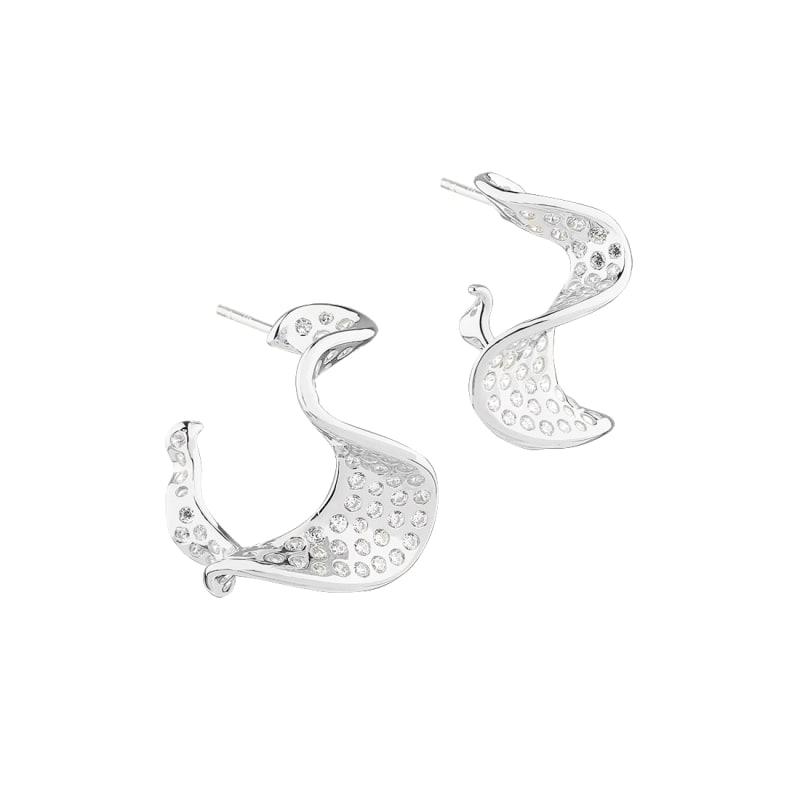 Darling Rhumba Medium Silver - Aqua Dulce Øreringe  - 5740013860035