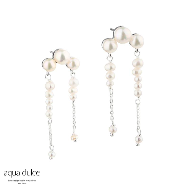 Ghita Earstud Silver - Aqua Dulce Øreringe  - 5740013854430