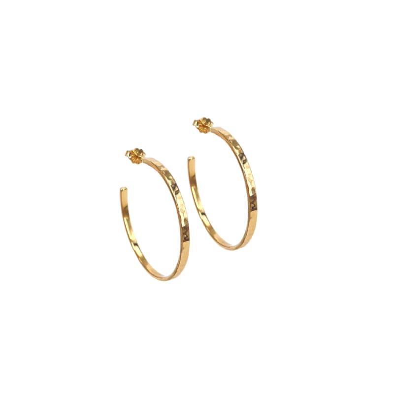 Elena Hoop Big Golden - Aqua Dulce Øreringe  - 5740013857264