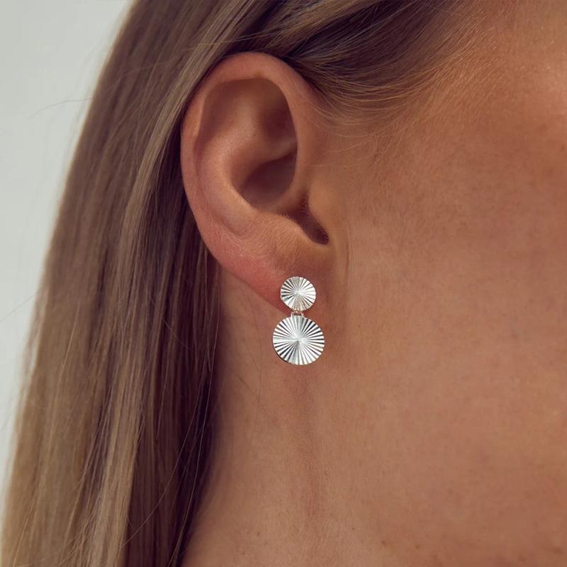 Sølv Grundled Scarlett Dobbelt - Grundled Øreringe