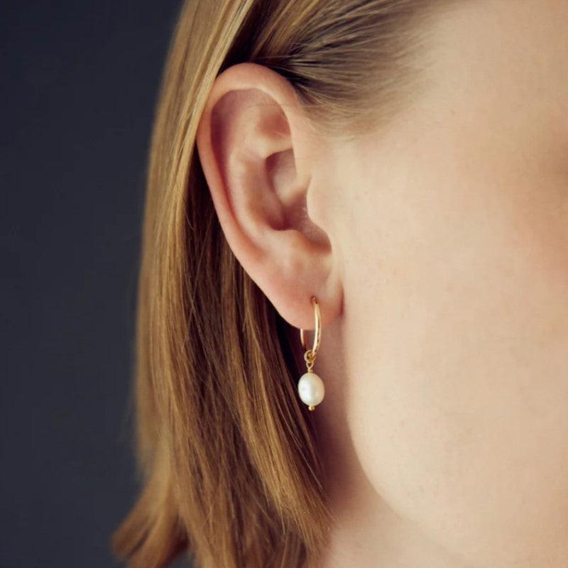 Grundled Forgyldt Lea Creol - Grundled Øreringe