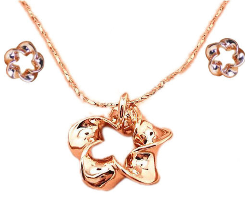 Guldblomster Sæt - Øreringe