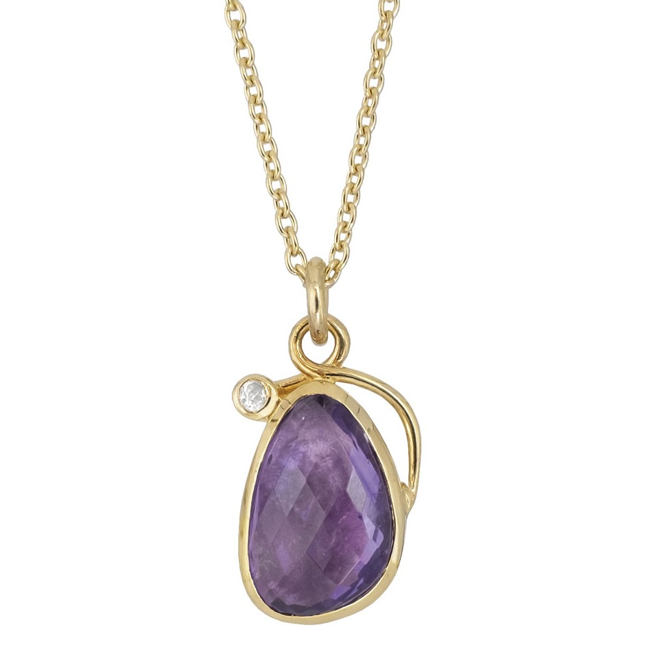 Rabinovich Halskæde Med Ametyst Forgyldt Breezy - Rabinovich Halskæder