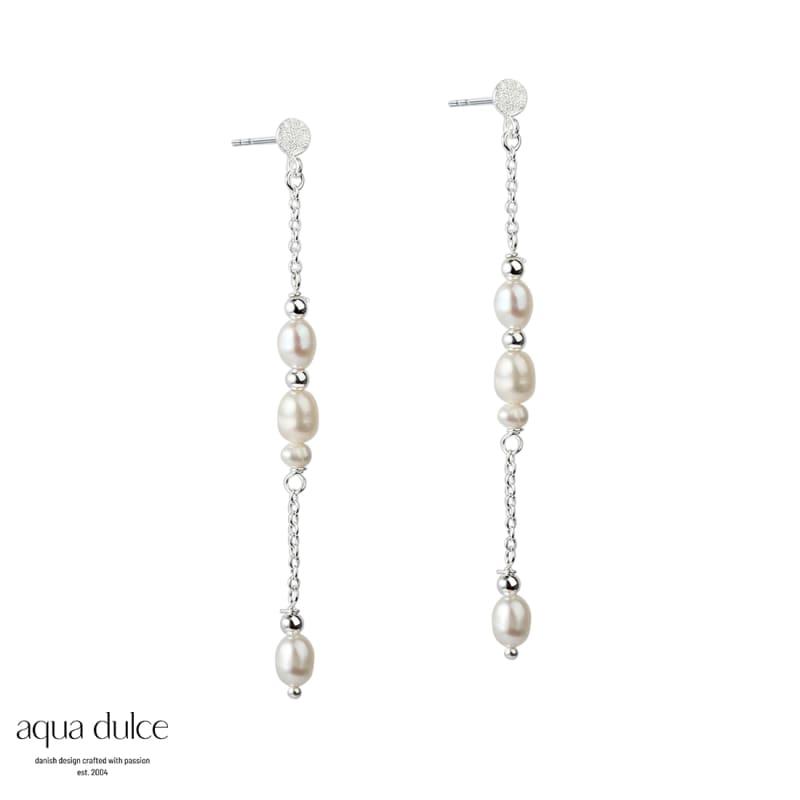 Dara Earstud Silver - Aqua Dulce Øreringe  - 5740013846022